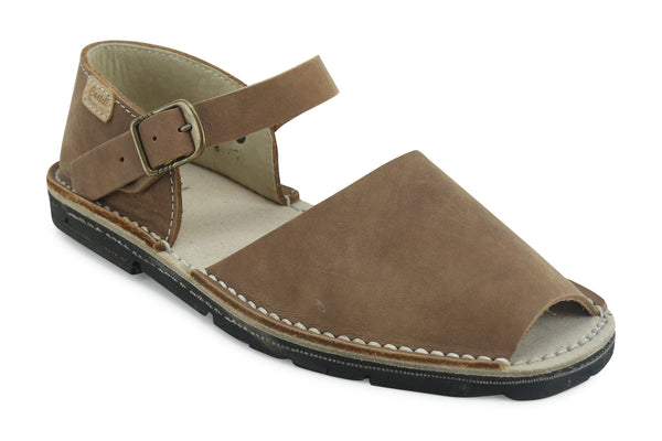 Castell Avarcas Women s Classics Fraileras Nut Leather Monk Strap Sandals THE AVARCA STORE