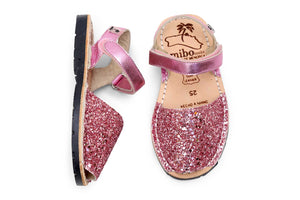 Mibo Avarcas Candy Glitter Hook & Loop Menorcan Sandals