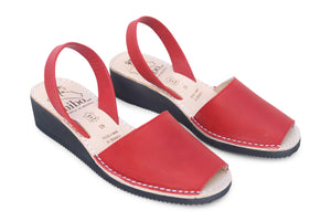 Mibo Avarcas Red Wedges Menorcan Sandals_web3