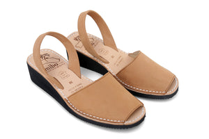 Mibo Avarcas Tan Wedges Menorcan sandals