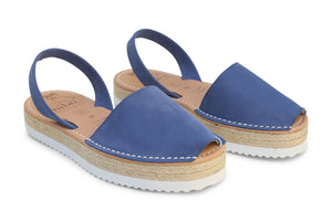 Mibo Flarform Avarcas Blue Menorcan Sandals 