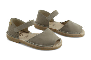 Castell Avarcas Kids Frailera Bison Leather Velcro Strap Sandals