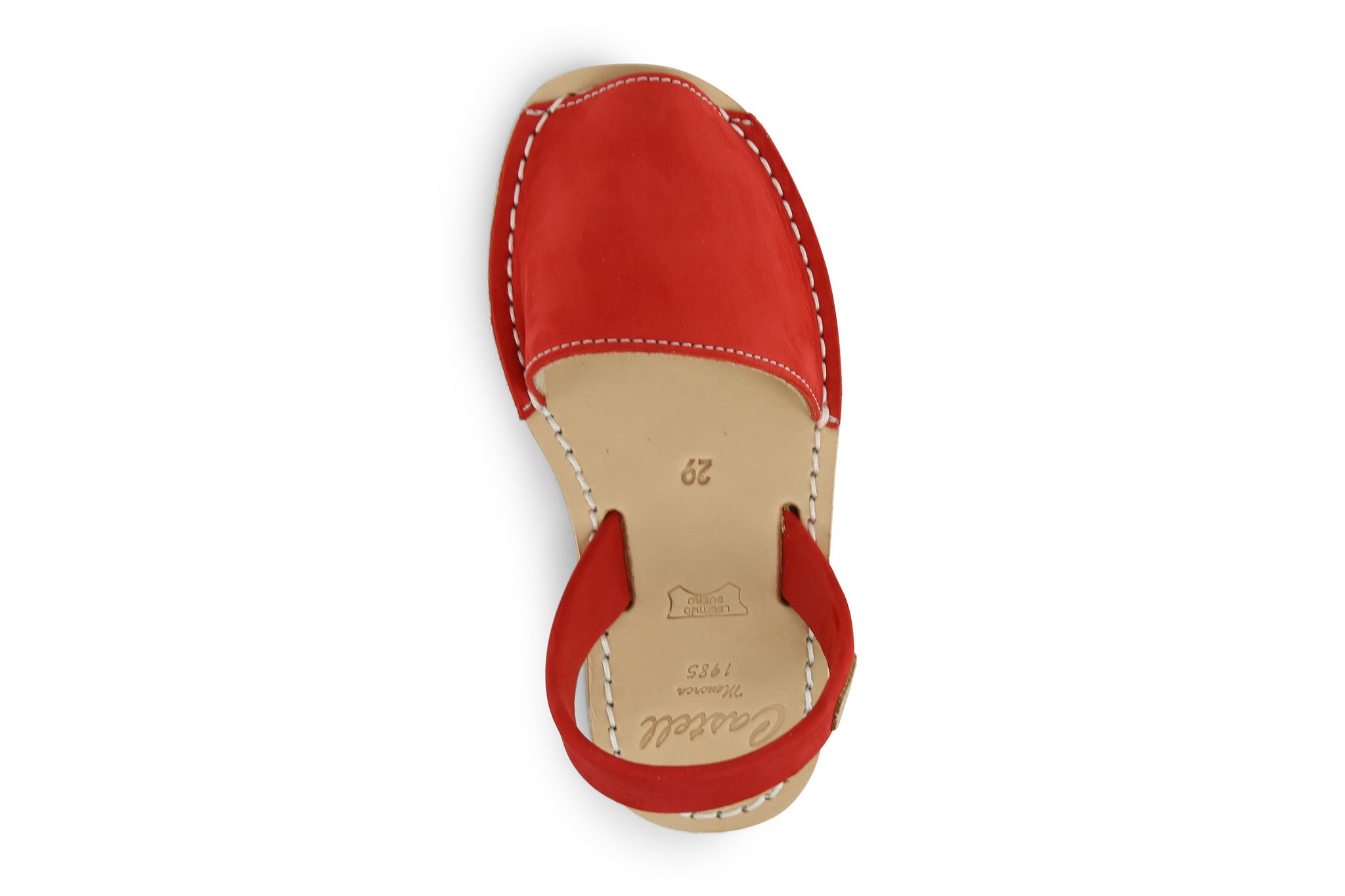 Castell Avarcas Kids Classics Pomodoro Leather Slingback Sandals