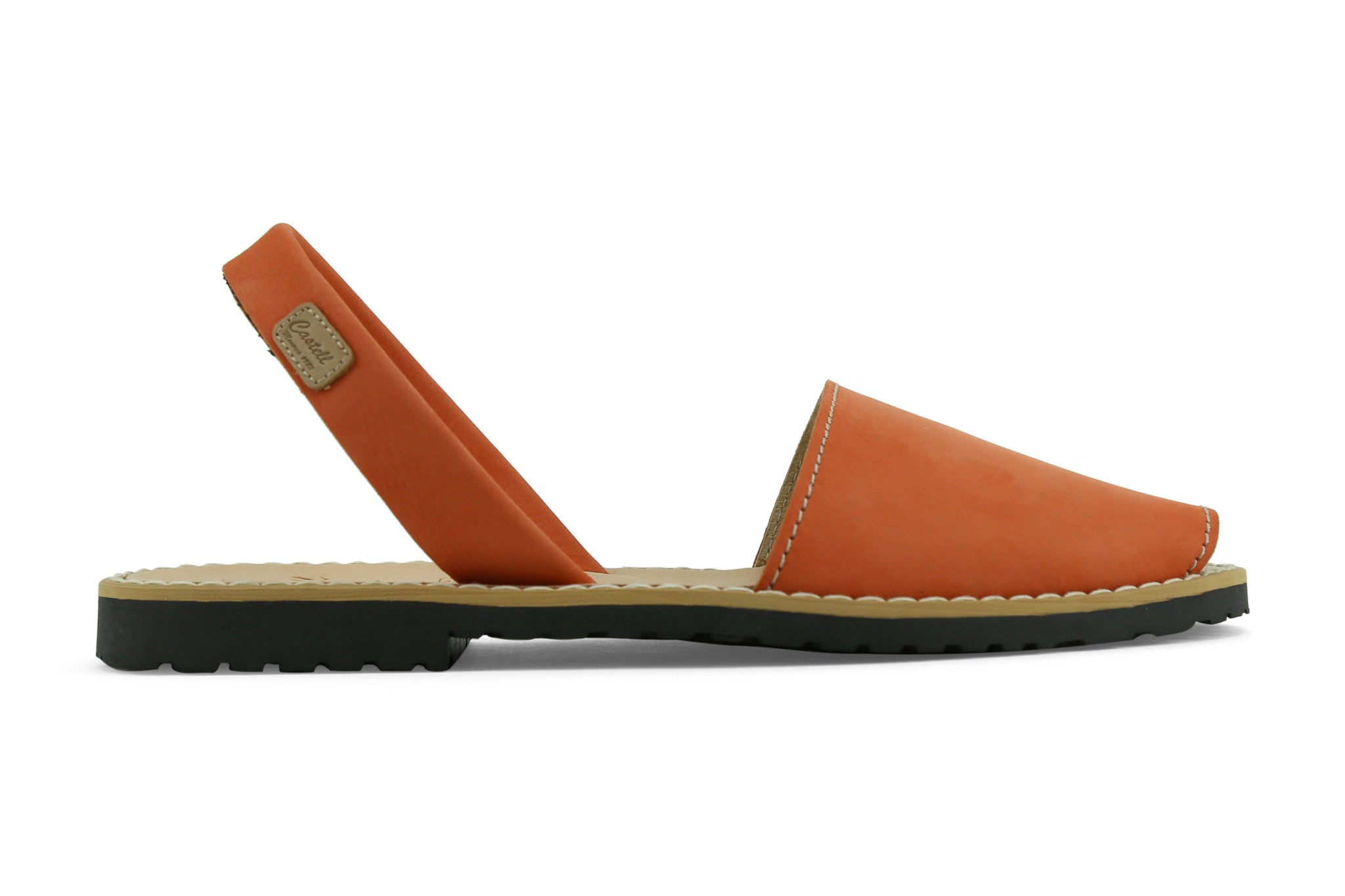 Castell Avarcas Women's Classics Pumpkin Leather Slingback Sandals