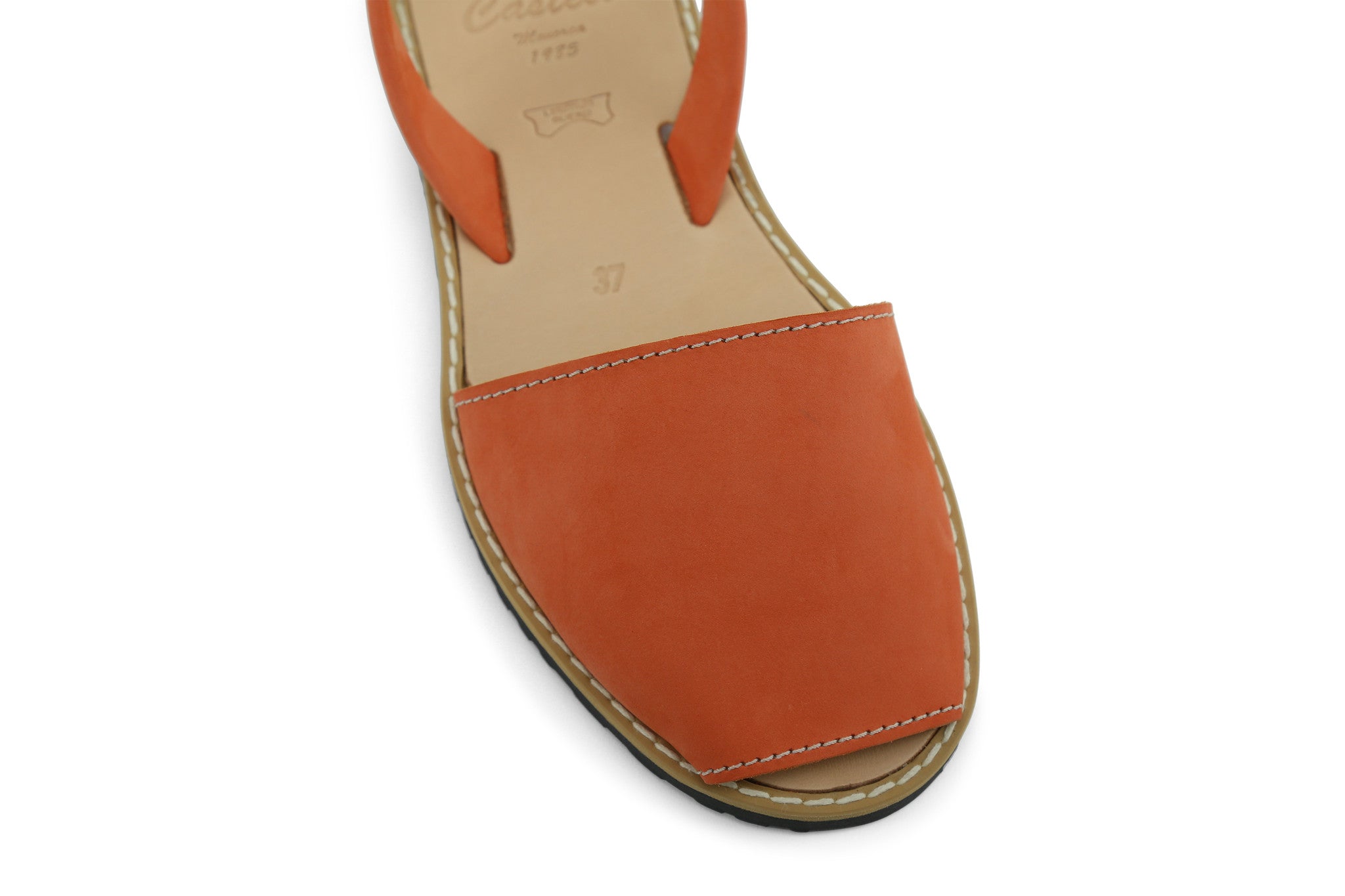 Castell Avarcas Women's Classics Pumpkin Leather Slingback Sandals