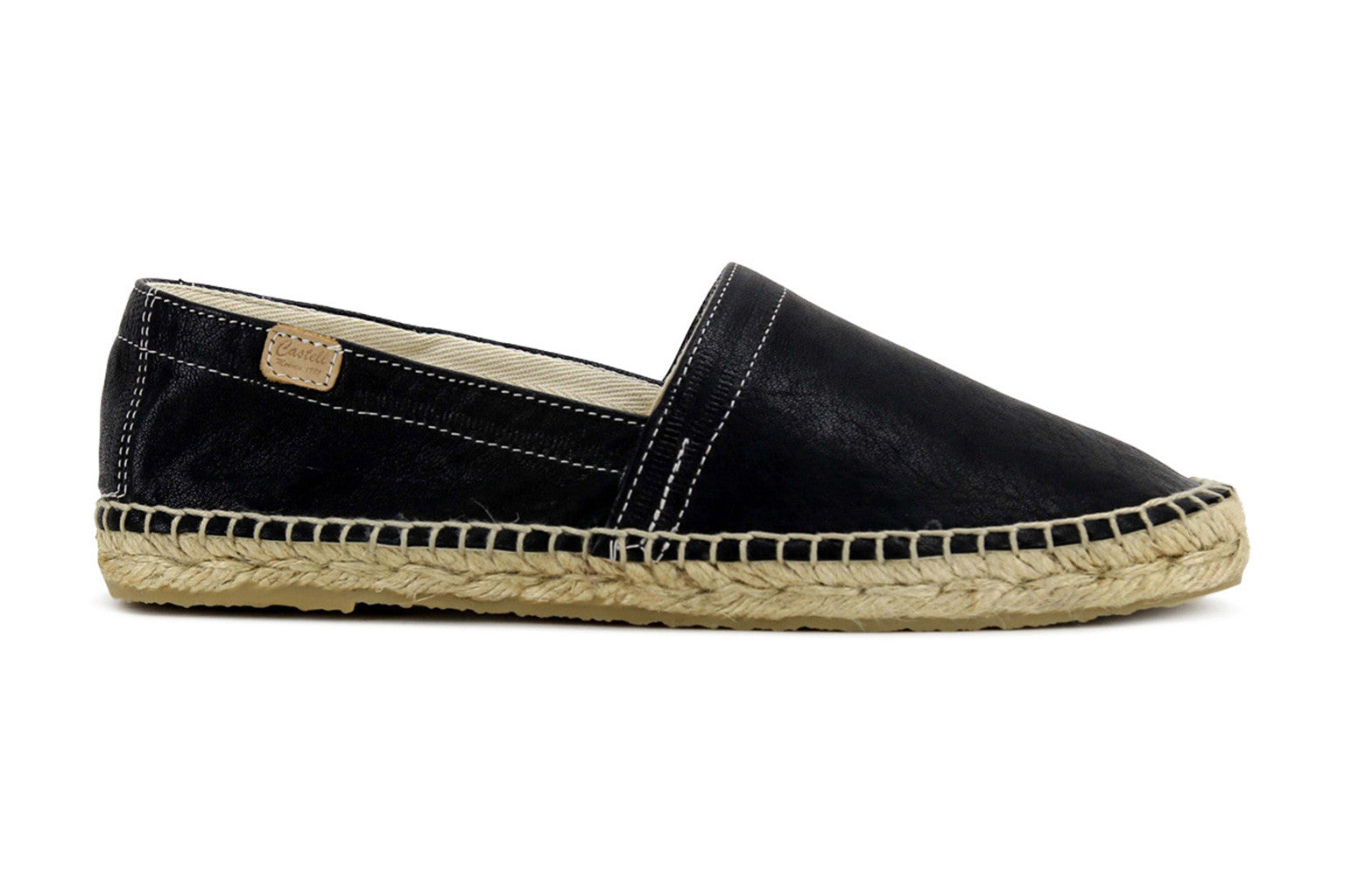 Hard shop leather espadrilles