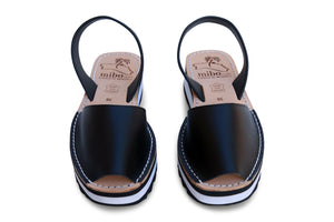 Mibo Sport Avarcas Black Minorcan Sandals