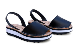 Mibo Sport Avarcas Black Minorcan Sandals