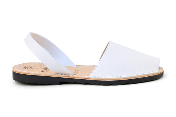 MIbo Avarcas White Menorcan Sandals