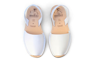 MIbo Avarcas White Menorcan Sandals