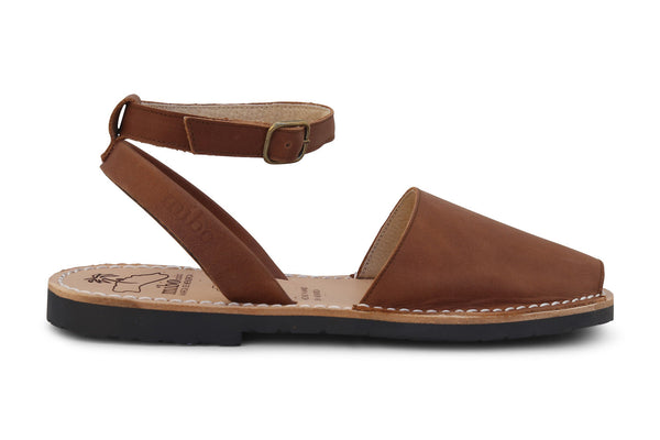 Mibo Avarcas Cuero Ankle Strap Menorcan Sandals