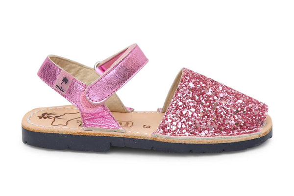Mibo Avarcas Candy Glitter Hook & Loop Menorcan Sandals