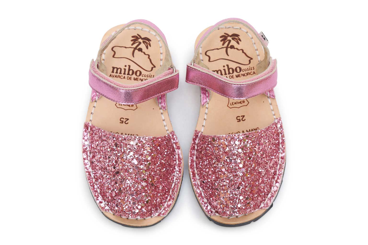 Mibo Avarcas Candy Glitter Hook & Loop Menorcan Sandals