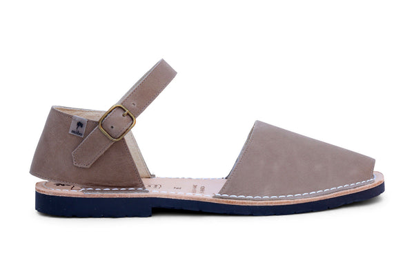 Mibo Fraileras Taupe Monk Strap Menorcan Sandals