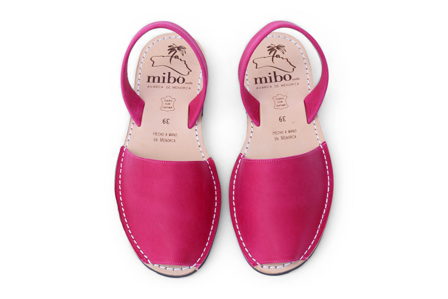 Mibo Avarcas Fuchsia Menorcan Sandals