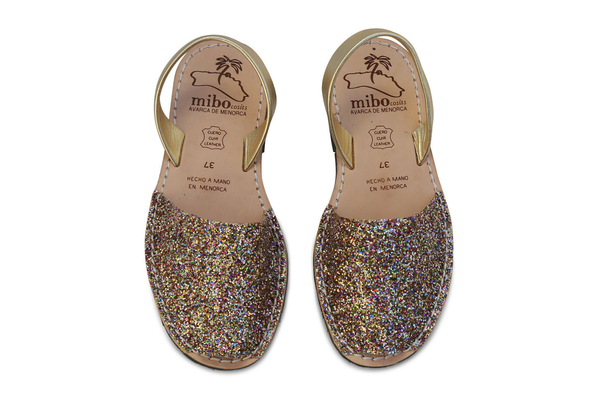 Mibo Avarcas Multi Glitter Menorcan Sandals - THE AVARCA STORE