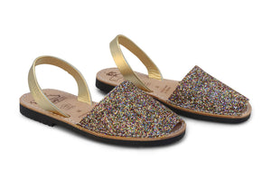 Mibo Avarcas Multi Glitter Menorcan Sandals - THE AVARCA STORE