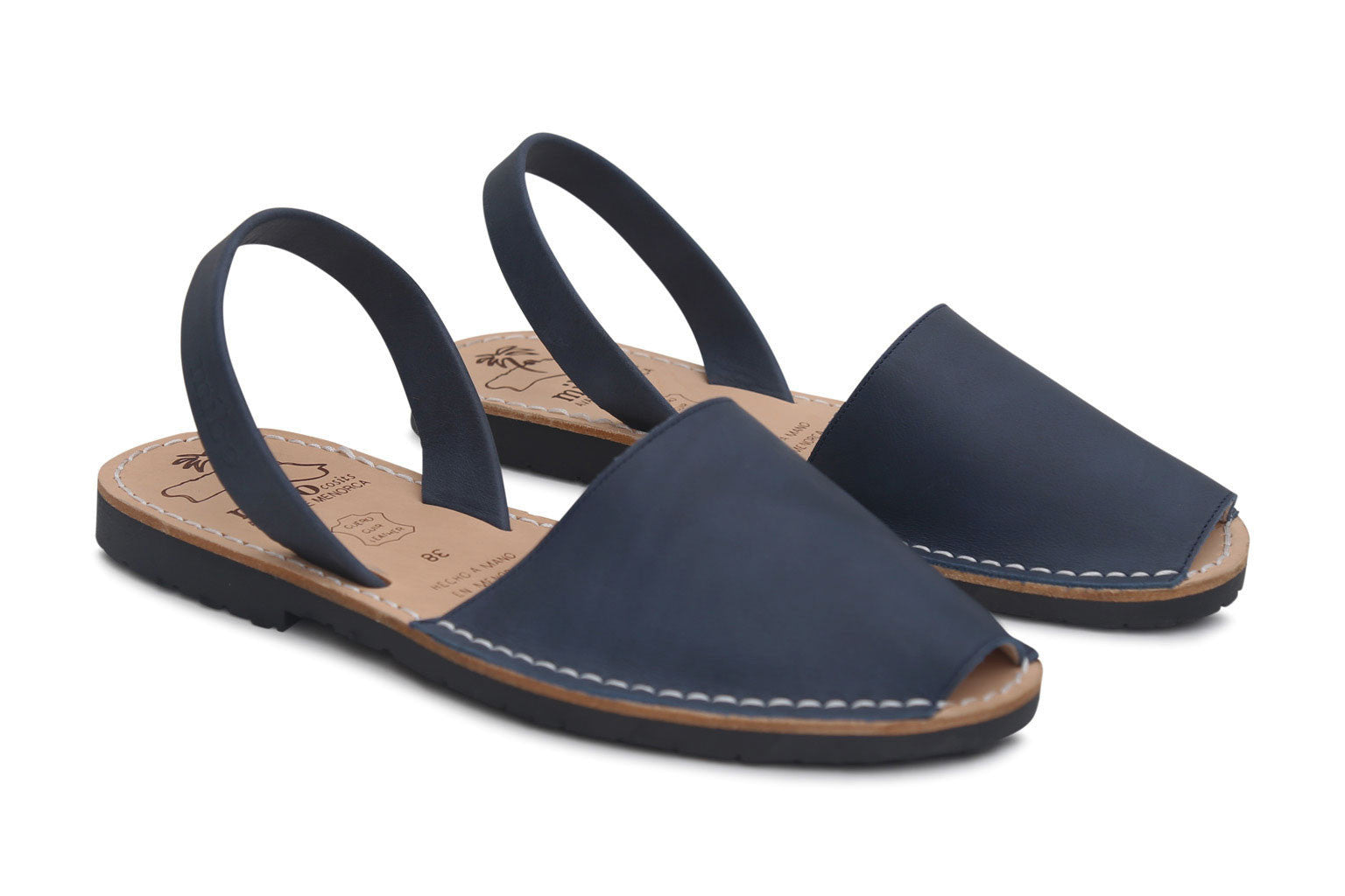Mibo Avarcas Navy Menorcan Sandals
