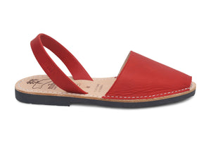 Mibo Avarcas Red Menorcan Sandals