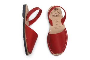 Mibo Avarcas Red Menorquinas Sandals