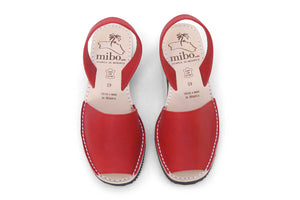 Mibo Avarcas Red Wedges Menorcan Sandals