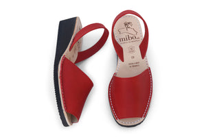 Mibo Avarcas Red Wedges Menorcan Sandals_web4