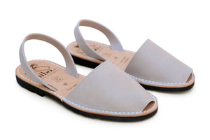Mibo Avarcas Stone Leather Menorcan Sandals