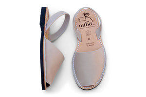 Mibo Avarcas Stone Leather Menorcan Sandals