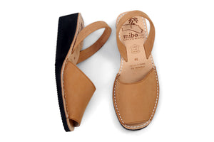 Mibo Avarcas Tan Wedges Menorcan sandals