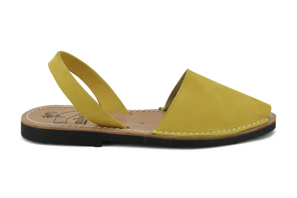 Mibo Avarcas Women's Classics Saffron Leather Slingback Sandals
