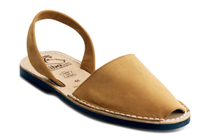 Mibo Avarcas Women's Classics Tan Leather Slingback Sandals