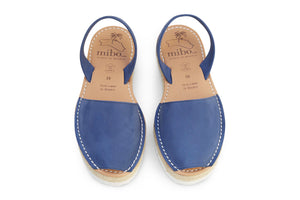 Mibo Flatform Avarcas Blue Menorcan Sandals