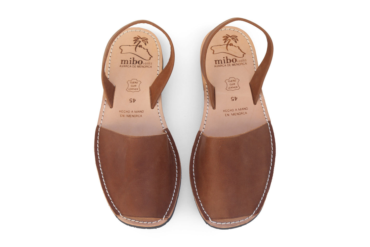 Mibo Mens Avarcas Cuero Slingback Leather Sandals