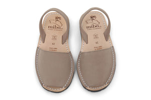 Mibo Taupe Kids Avarcas Menorcan Sandals