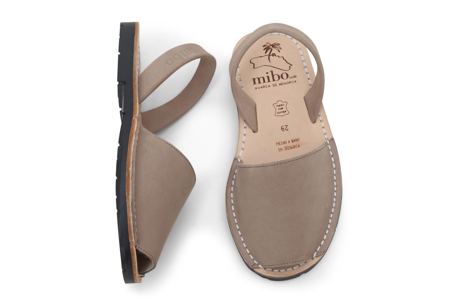 Mibo Taupe Kids Avarcas