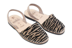 Mibo Taupe Zebra Avarcas