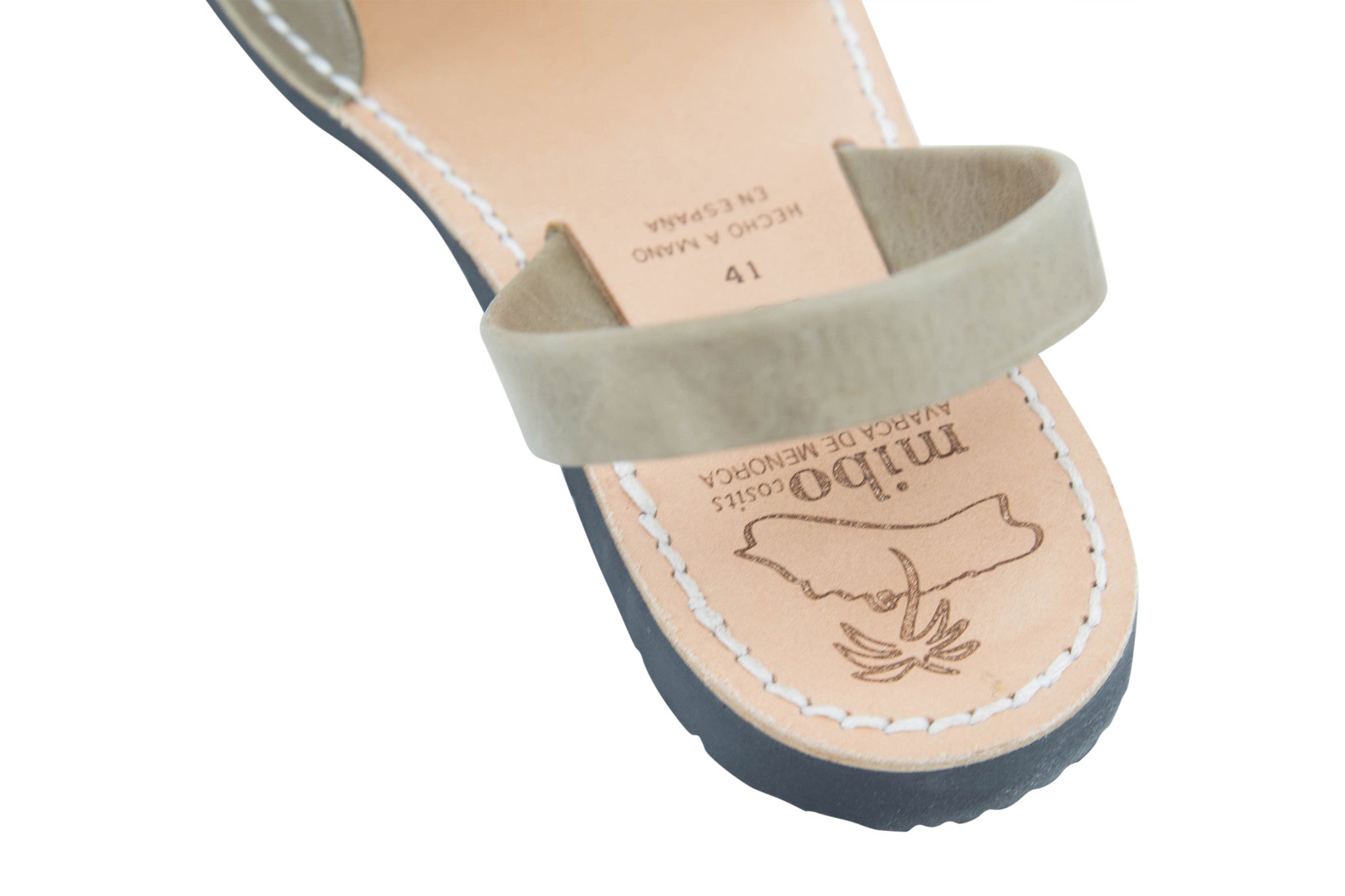 Mibo Avarcas Men's Classics Vison Leather Slingback Sandals