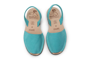 Mibo Mint Suede Avarcas Menorcan Sandals