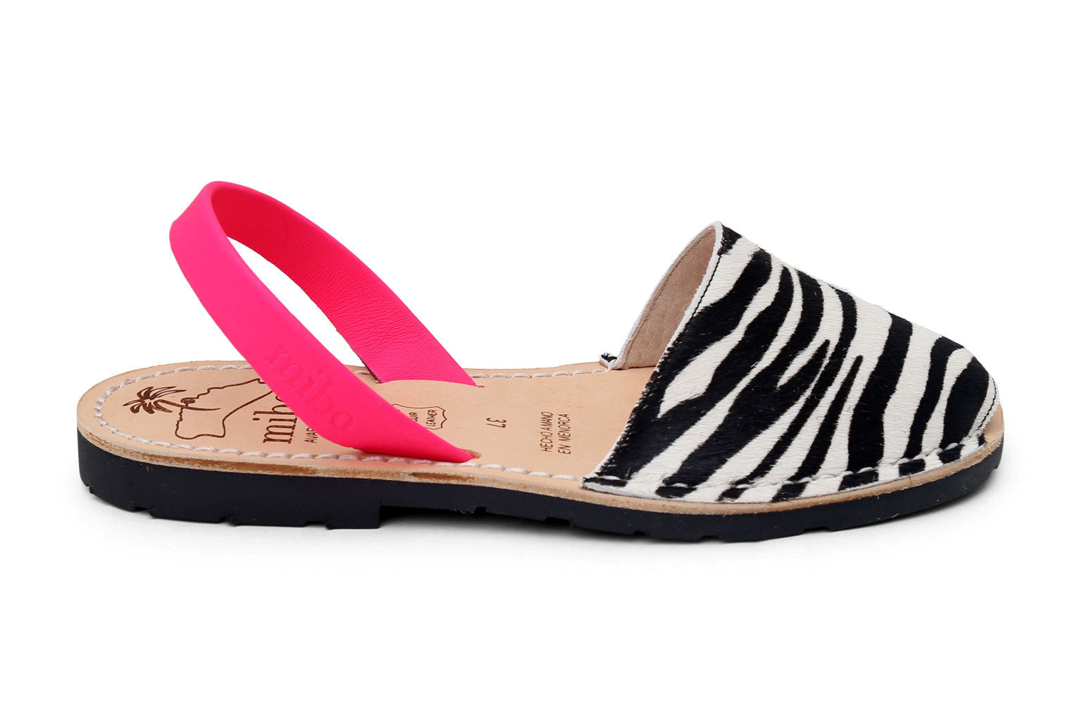 Menorquinas Ria Menorca Menorquinas Cebra Mibo Zebra Pink Neon